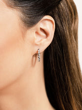 Load image into Gallery viewer, Single Prong Set Diamond Hoop Earrings SE101 1.50 Carat
