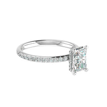 Load image into Gallery viewer, Hidden Halo 7.5x5.8MM Radiant Engagement Ring .46  Carat TDW
