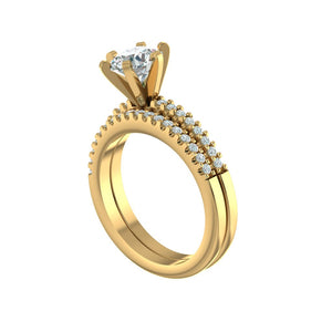 LE131-1.3 Petite Pavé .15 Carat Engagement Ring
