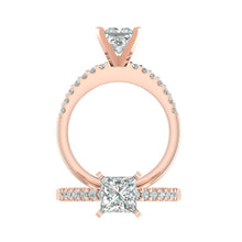 Load image into Gallery viewer, LE131-1.5 Petite Pavé 1/5 Carat Engagement Ring
