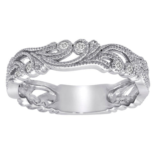 FLORAL # 12 .14 Carat Diamond Floral Band