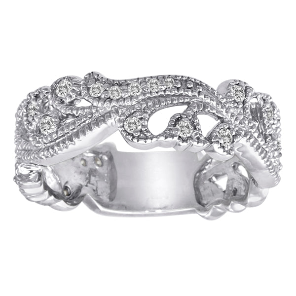 FLORAL # 6 .33 Carat Diamond Floral Band