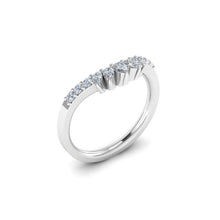 Load image into Gallery viewer, FWB-765    Eleven Stone Pear Shaped Contour Band .36ct T.D.W
