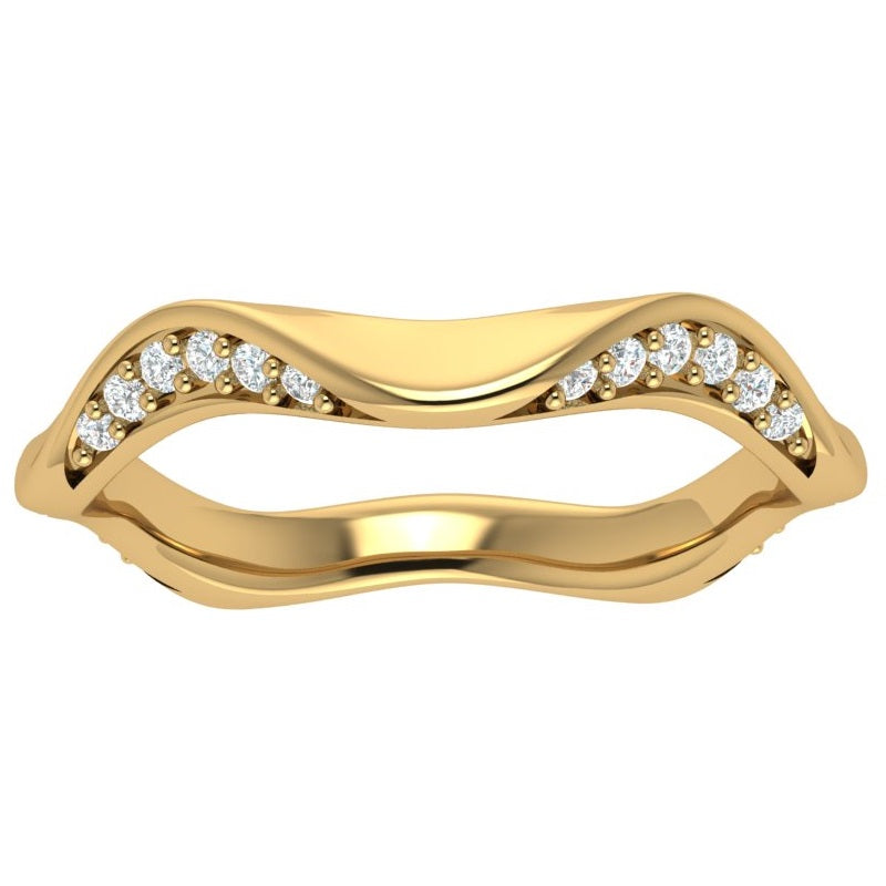 Gabriella .14 Carat Diamond Stackable Band