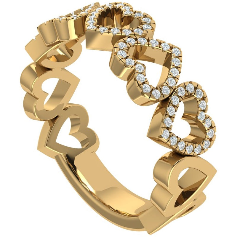 Halle .38 Carat Diamond Stackable Band