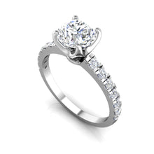 Load image into Gallery viewer, LE337 Round Engagement Ring 3/8  Carat TDW

