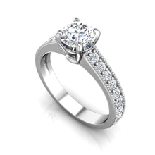 Load image into Gallery viewer, LE340 Round Engagement Ring 1/3  Carat TDW
