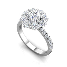 Load image into Gallery viewer, LE351 Round Engagement Ring 1 Carat+ TDW
