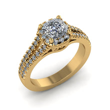 Load image into Gallery viewer, LEE-1208 Cushion Cut Engagement Ring 1/2  Carat TDW
