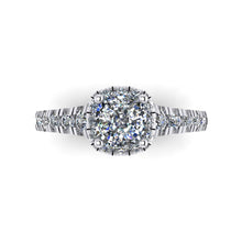 Load image into Gallery viewer, LEE-1209 Cushion Cut Engagement Ring 1/2  Carat TDW
