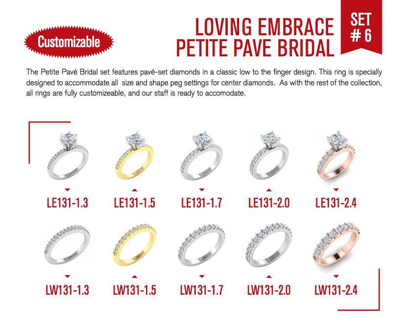 10 Piece Bridal Duo Set Display