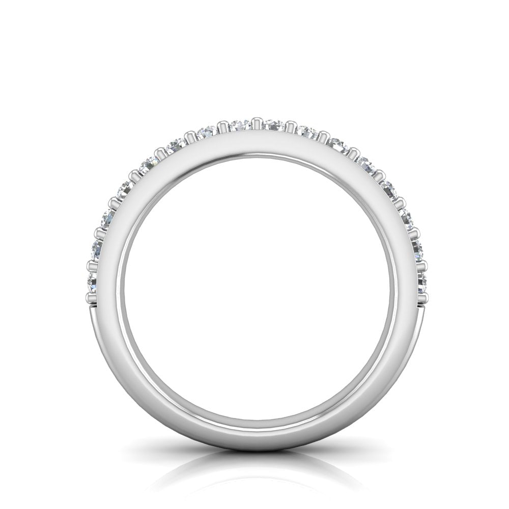 W-1BS2 Bead Set Wedding Band 1/2 Carat TDW