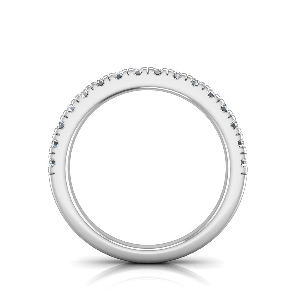 W-3VC2 Pavé Set Wedding Band 1/2 Carat TDW