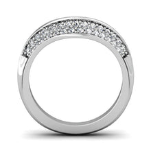 Load image into Gallery viewer, CWB-Q   Concave Pave Contour Diamond Band .29 ct. T.D.W
