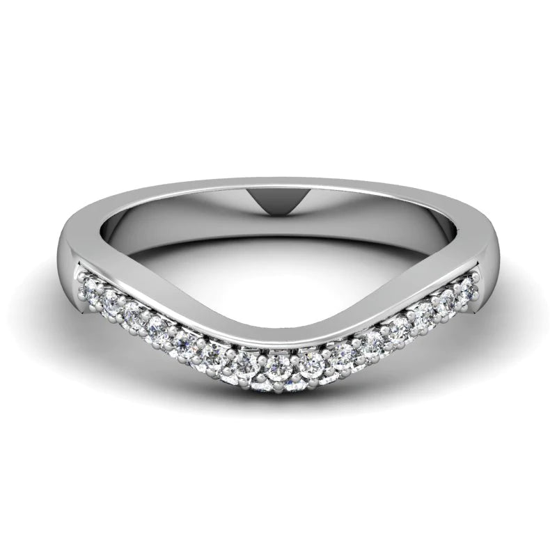 INSTOCK CWB-N-7 14KWHITE Finger Size:6.75