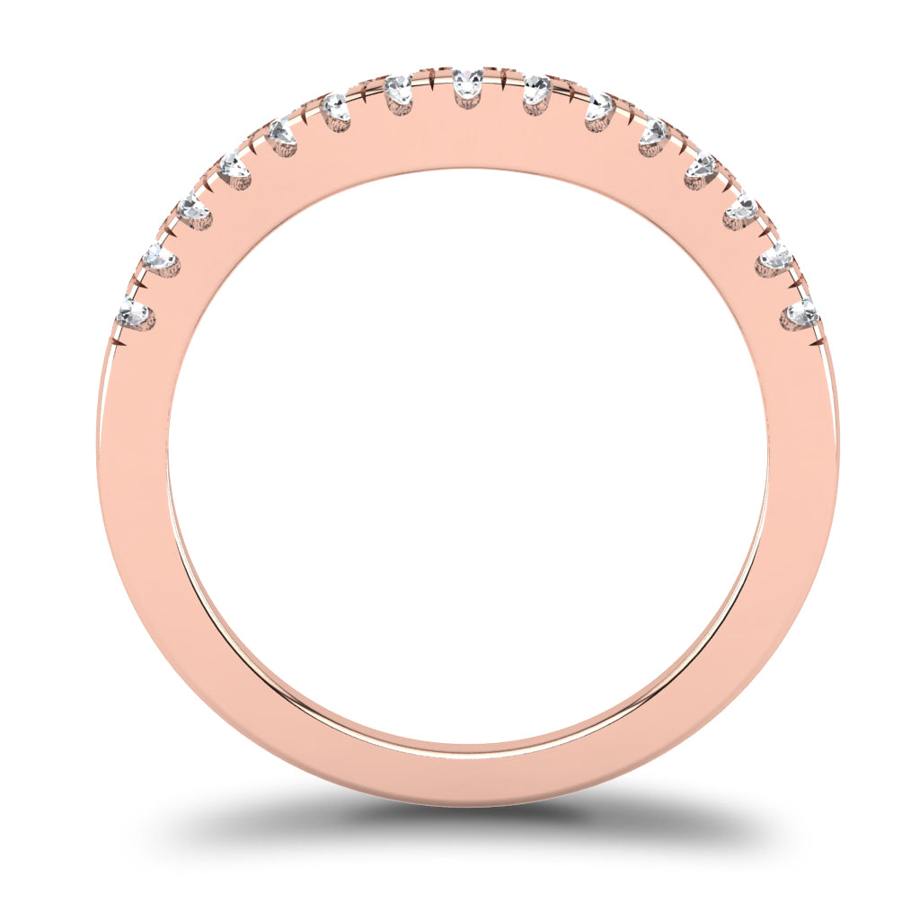CWB-A    Fifteen Stone Contour Band 1/3 CT T.D.W