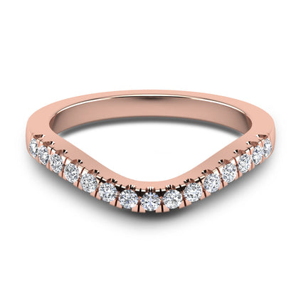 CWB-A    Fifteen Stone Contour Band 1/3 CT T.D.W