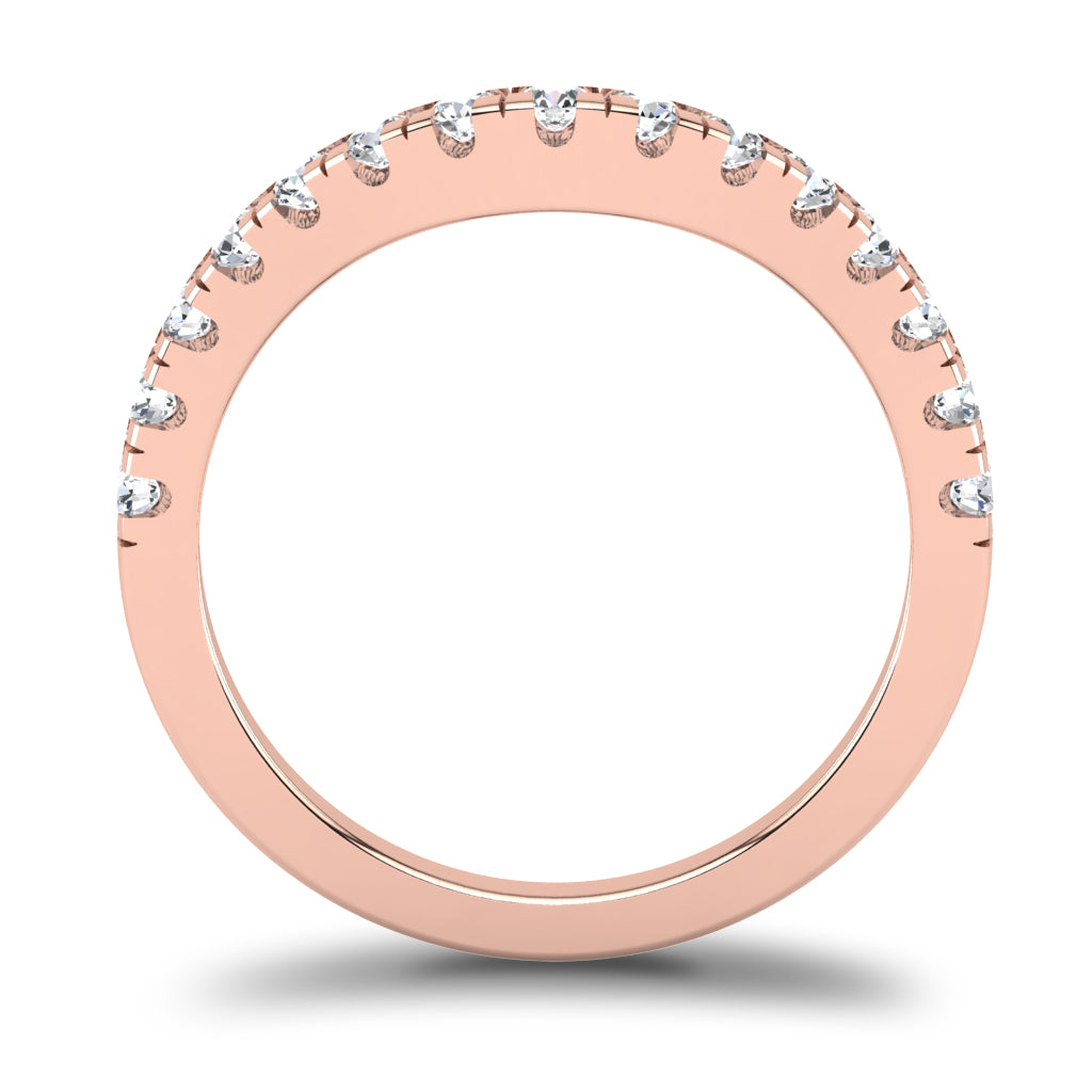 CWB-A    Fifteen Stone Contour Band 1/2 CT T.D.W