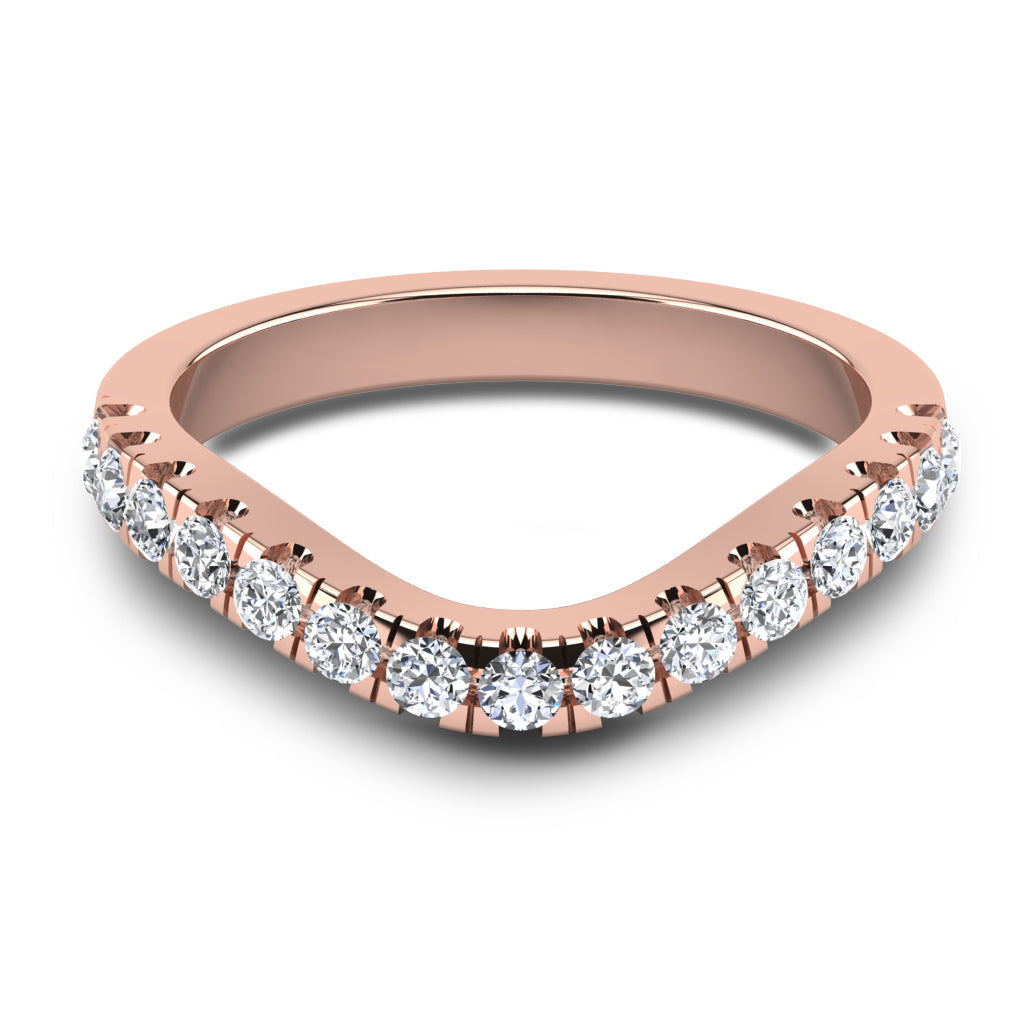 CWB-A    Fifteen Stone Contour Band 1/2 CT T.D.W