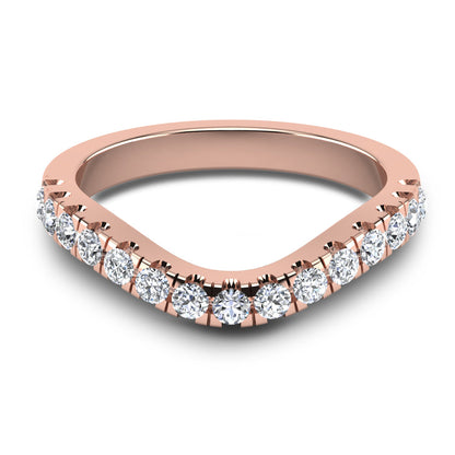 CWB-A    Fifteen Stone Contour Band 1/2 CT T.D.W