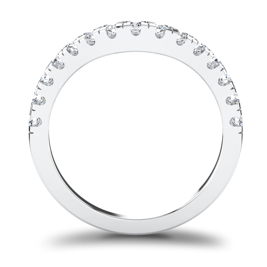 CWB-A    Fifteen Stone Contour Band 1/2 CT T.D.W