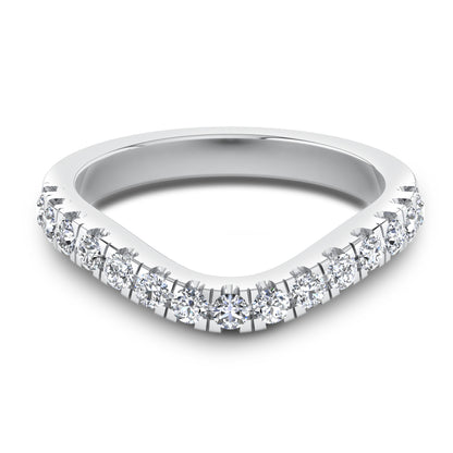 CWB-A    Fifteen Stone Contour Band 1/2 CT T.D.W