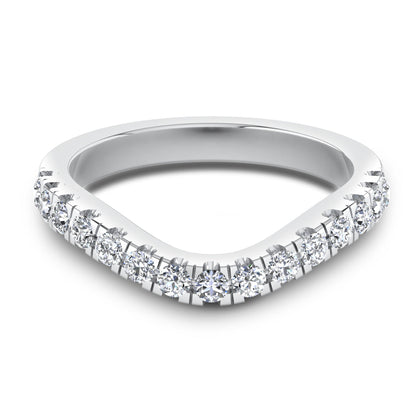 CWB-A    Fifteen Stone Contour Band 1/2 CT T.D.W