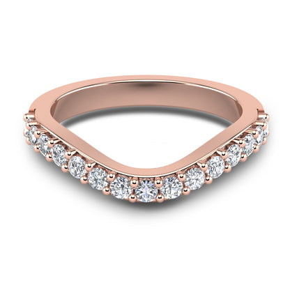 CWB-B    Fifteen Stone Contour Band 1/2 ct T.D.W
