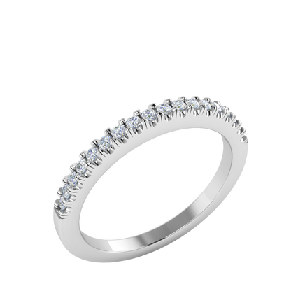 LW131-1.3 Petite Pavé .18 Carat Wedding Band