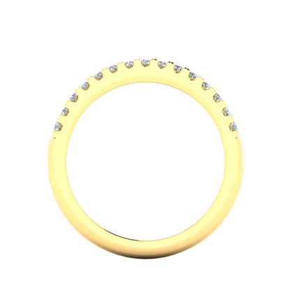 LE131-1.5 Petite Pavé 1/5 Carat Engagement Ring