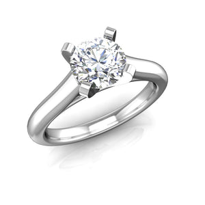 ER-2BSP Solitaire Cathedral Engagement Ring