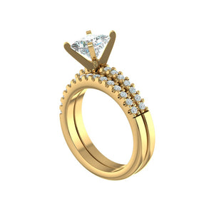 LE131-1.5 Petite Pavé 1/5 Carat Engagement Ring