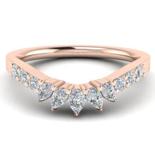 Load image into Gallery viewer, FWB-765    Eleven Stone Pear Shaped Contour Band .36ct T.D.W
