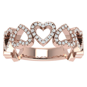 Halle .38 Carat Diamond Stackable Band