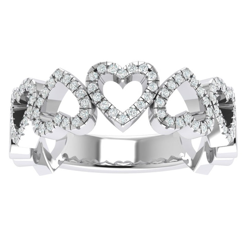 Halle .38 Carat Diamond Stackable Band