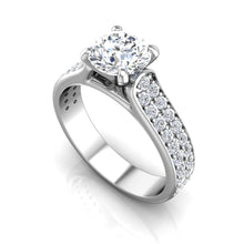 Load image into Gallery viewer, LE348 Round Engagement Ring 5/8  Carat TDW
