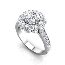 Load image into Gallery viewer, LE349 Round Engagement Ring 3/4  Carat TDW
