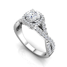 Load image into Gallery viewer, LE350 Round Engagement Ring 5/8  Carat TDW
