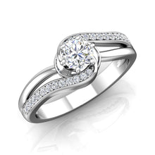 Load image into Gallery viewer, LE356 Round Engagement Ring 1/5  Carat TDW
