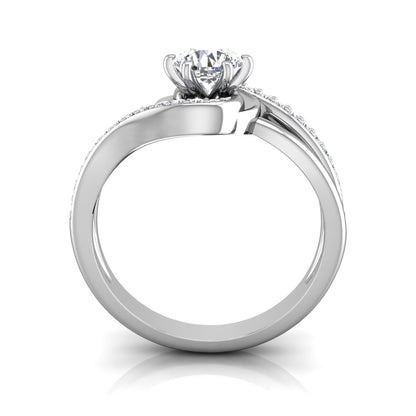 LE356 Round Engagement Ring 1/5  Carat TDW