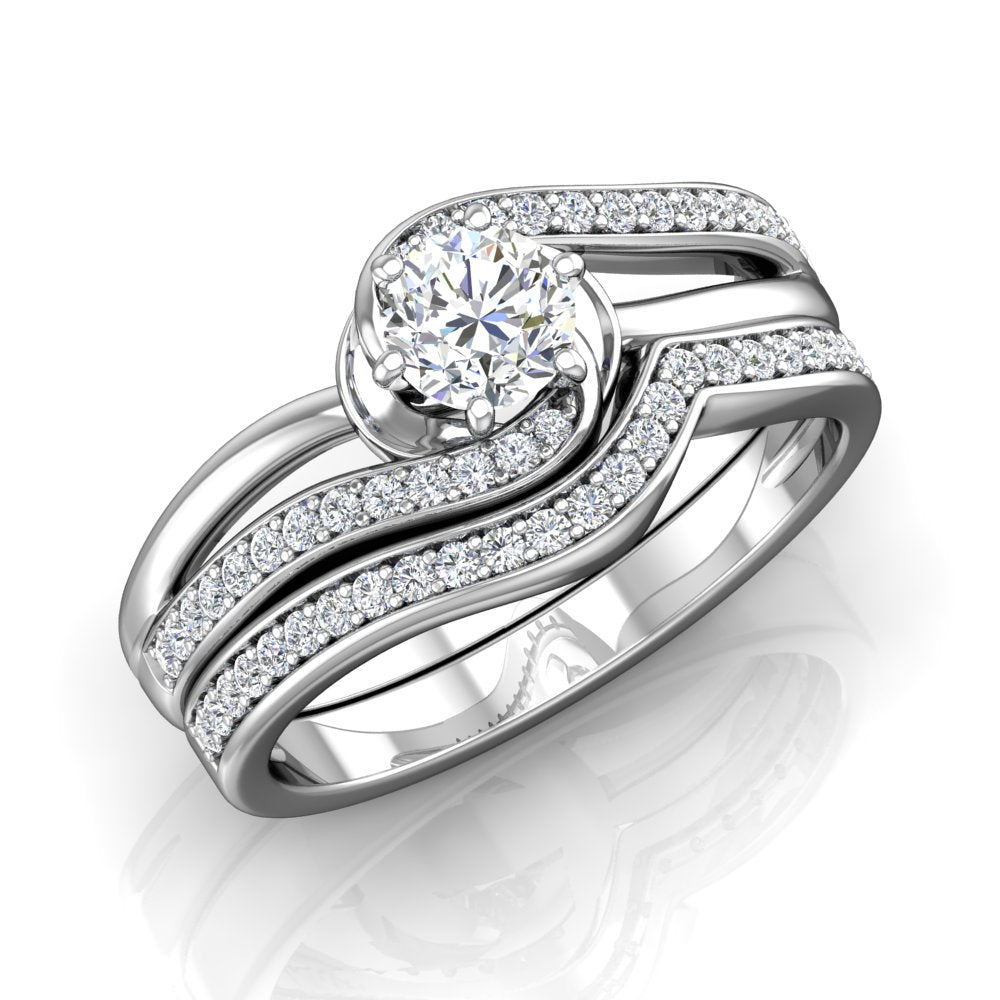 LE356 Round Engagement Ring 1/5  Carat TDW