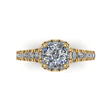Load image into Gallery viewer, LEE-1209 Cushion Cut Engagement Ring 1/2  Carat TDW
