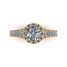 Load image into Gallery viewer, LEE-1217 Round Engagement Ring 1/2 Carat TDW
