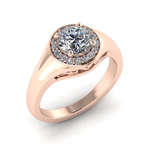 Load image into Gallery viewer, LEE-1223 Round Engagement Ring 1/5 Carat TDW
