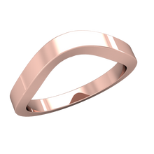 Load image into Gallery viewer, Flat Contour Wedding Band
