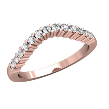 Load image into Gallery viewer, CWB-D    Thirteen Stone Contour Band .26ct T.D.W
