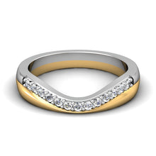 Load image into Gallery viewer, CWB-W Two Toned Diamond Band .20 ct. T.D.W
