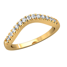 Load image into Gallery viewer, CWB-A    Fifteen Stone Contour Band .15ct T.D.W
