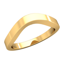 Load image into Gallery viewer, Flat Contour Wedding Band
